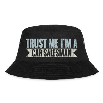 Trust Me Retro Car Salesperson For A Car Dealer - Bucket Hat - Schwarz - Vorne - Lela (165cm)