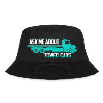 Posez-moi des questions sur les voitures tractées Conducteur de dépanneuse Camionnage - Bob - noir - Devant - Lela (165cm)