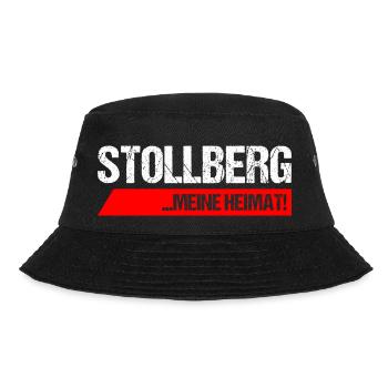 Stollberg Erzgebirge meine heimat1 - Bucket Hat - Schwarz - Vorne - Lela (165cm)