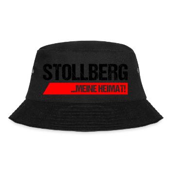 Stollberg Erzgebirge meine heimat - Bucket Hat - Schwarz - Vorne - Lela (165cm)