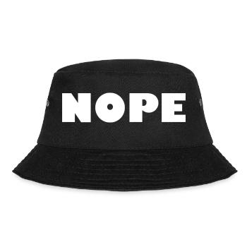 NOPE - Bucket Hat - black - Front - Lela (165cm)