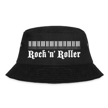 Keyboard White Large - Bucket Hat - black - Front - Lela (165cm)