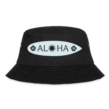 Aloha Surfbrett - Bucket Hat - Schwarz - Vorne - Lela (165cm)