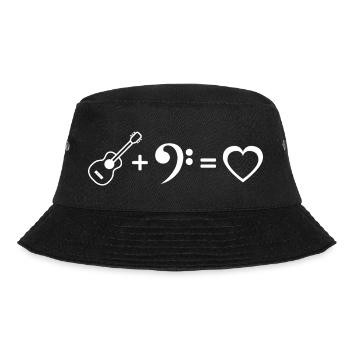 Guitare Basse Amour Bassiste Symbole Guitare Musicien - Bob - noir - Devant - Lela (165cm)