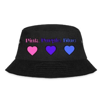 Pink, Purple,Blue - Bucket Hat - black - Front - Lela (165cm)