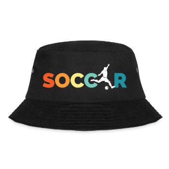 retro soccer Team Logo Mannschaft vintage icon - Bucket Hat - Schwarz - Vorne - Lela (165cm)