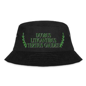 Duobus Litigantibus Tertius Gaudet - Bucket Hat - Schwarz - Vorne - Lela (165cm)