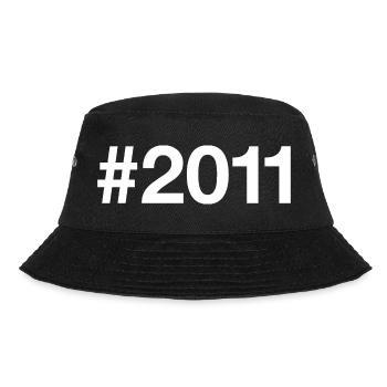 2011 Hashtag 15 Jahre 15. Geburtstag - Bucket Hat - Schwarz - Vorne - Lela (165cm)