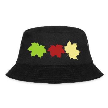 Herbstlaub - Bucket Hat - Schwarz - Vorne - Lela (165cm)