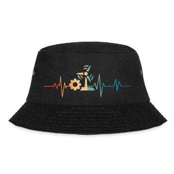 Heartbeat Retro Engineer Energy Renewed - Bucket Hat - black - Front - Lela (165cm)