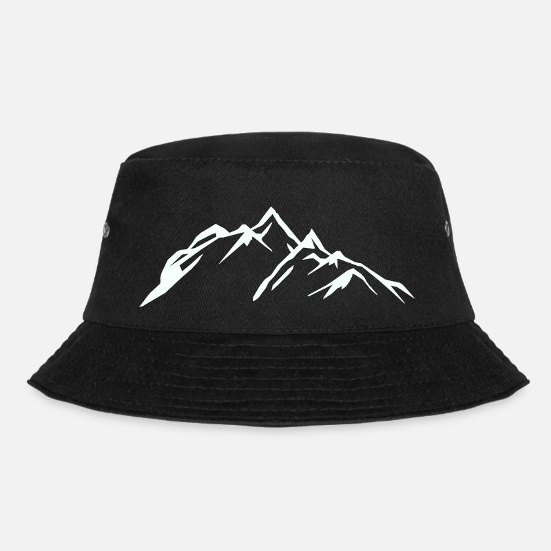 berge - Bucket Hat - Schwarz