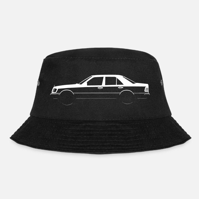 W124 Auto Oldtimer Vintage Deutsch German Retro - Bucket Hat - Schwarz