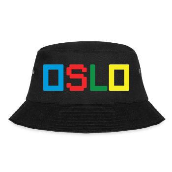 OSLO Norway Norwegen - Bucket Hat - Schwarz - Vorne - Lela (165cm)