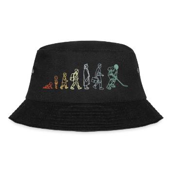 Eishockey Evolution - Bucket Hat - Schwarz - Vorne - Lela (165cm)