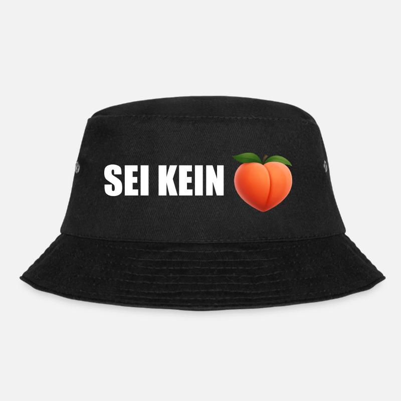Sei Kein Peach - Bucket Hat - Schwarz