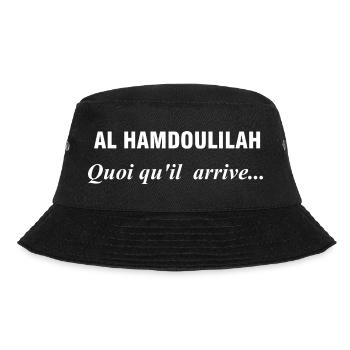 Design Calligraphy Al Hamdoulah - Bucket Hat - black - Front - Lela (165cm)