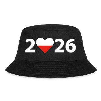 I love Poland 2026, vacation in Poland 2026 - Bucket Hat - black - Front - Lela (165cm)