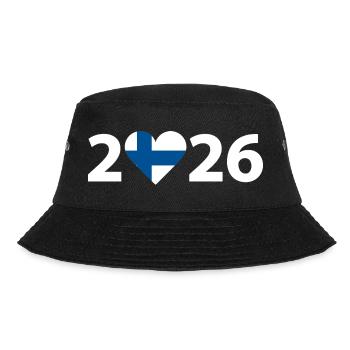 I love Finland 2026, Finland 2026 - Bucket Hat - black - Front - Lela (165cm)