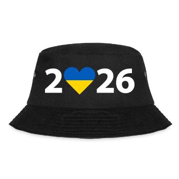 I love Ukraine 2026, Ukraine 2026 - Bucket Hat - black - Front - Lela (165cm)
