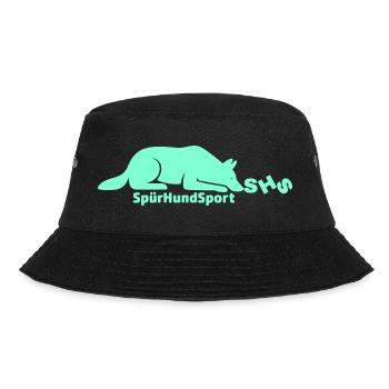 SHS Logo aquamarin - Bucket Hat - Schwarz - Vorne - Lela (165cm)