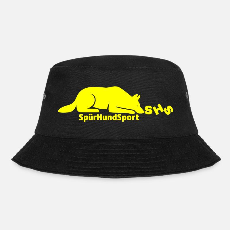 SHS logo yellow - Bucket Hat - black