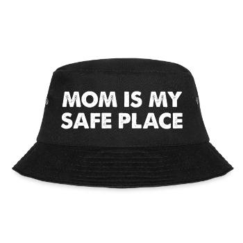 Mom Is My Safe Place - Bucket Hat - black - Front - Lela (165cm)