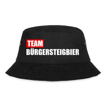 Team Bürgersteigbier Ortskontrollfahrt OKF - Bucket Hat - Schwarz - Vorne - Lela (165cm)