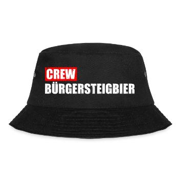 Crew Bürgersteigbier Ortskontrollfahrt OKF - Bucket Hat - Schwarz - Vorne - Lela (165cm)