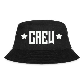 Crew Emblem mit Sternen - Bucket Hat - Schwarz - Vorne