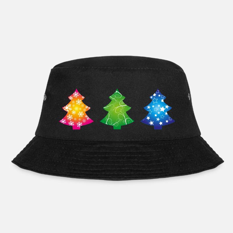 Weihnachtsbäume - Bucket Hat - Schwarz