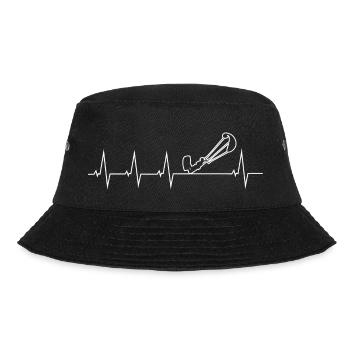 I love kite surfing - Bucket Hat - black - Front - Lela (165cm)