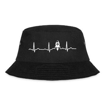 ECG HEALTH MOND MOON - Cryptography - Bucket Hat - black - Front - Lela (165cm)