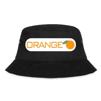 Orange Frucht Obst Geschenk Geschenkidee Logo - Bucket Hat - Schwarz - Vorne - Lela (165cm)
