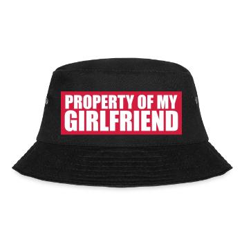 shield warning caution note property of my girl - Bucket Hat - black - Front - Lela (165cm)