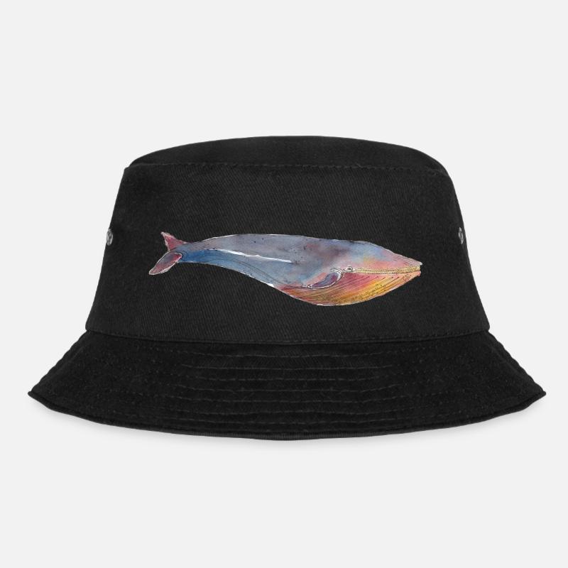 Blauwal-Blauwal - Bucket Hat - Schwarz