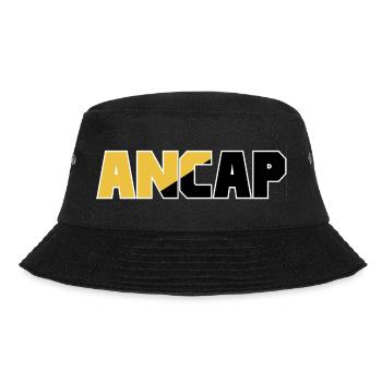Anarchie-Kapitalismus Flagge 4 ancap - Bucket Hat - Schwarz - Vorne - Lela (165cm)