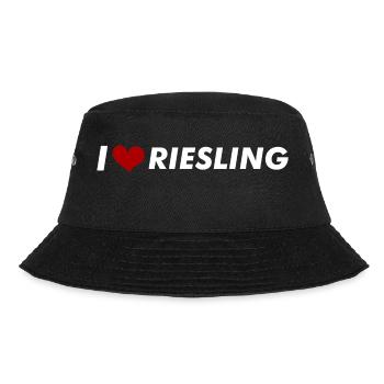 I love Riesling - Bucket Hat - black - Front - Lela (165cm)