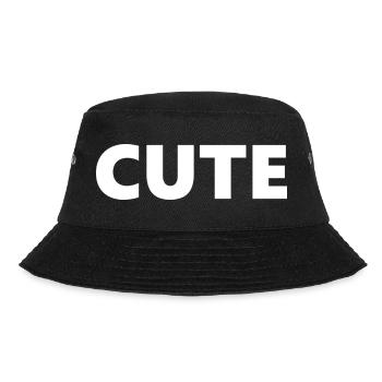 CUTE - Bucket Hat - black - Front - Lela (165cm)