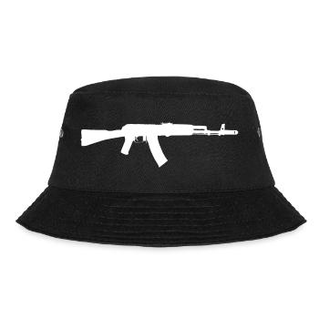 AK 47 - - Kalashnikov Machine - Bucket Hat - black - Front - Lela (165cm)