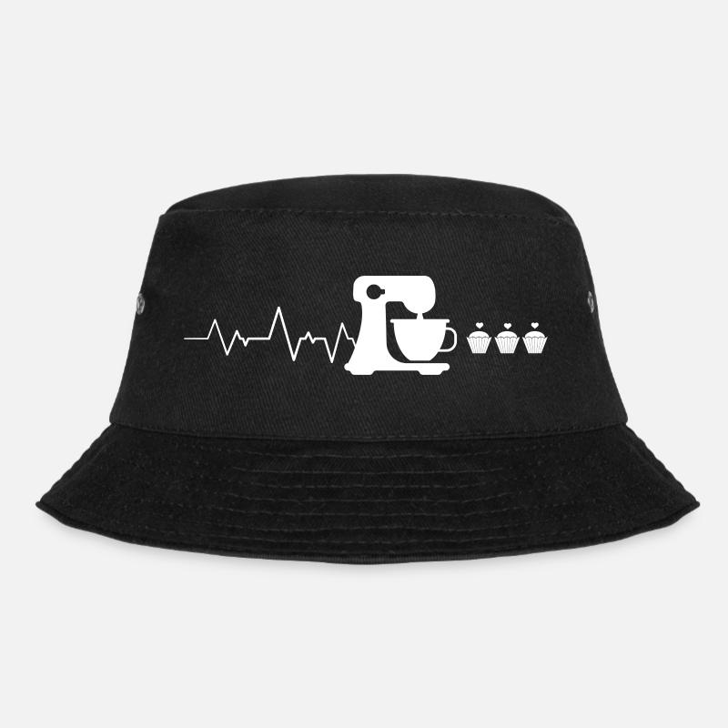 Baking Heartbeat Funny Pastry Baker Baking Gift - Bob - noir