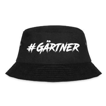 #Gärtner - Bucket Hat - Schwarz - Vorne - Lela (165cm)