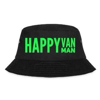 Van Life : Happy Van - Happy Man drôle design - Bob - noir - Devant - Lela (165cm)