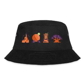 Orlando Themenpark Icons - Halloween - Bucket Hat - Schwarz - Vorne - Lela (165cm)