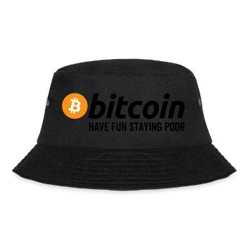 Bitcoin s’amusent à rester pauvre - Bob - noir - Devant - Lela (165cm)