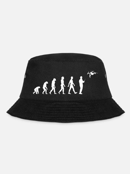 Drohne Evolution - Bucket Hat - Schwarz