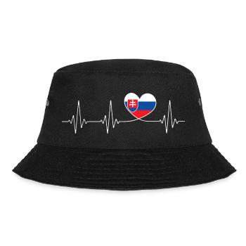 Herz Slowakei Heimatliebe stolze Slowakisch Flagge - Bucket Hat - Schwarz - Vorne - Lela (165cm)