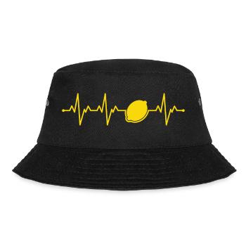 Zitrone - Bucket Hat - Schwarz - Vorne - Lela (165cm)