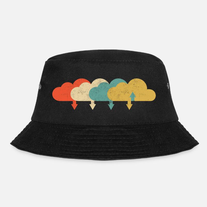 Vintage DevOps Engineer Cloud Computing - Bucket Hat - black