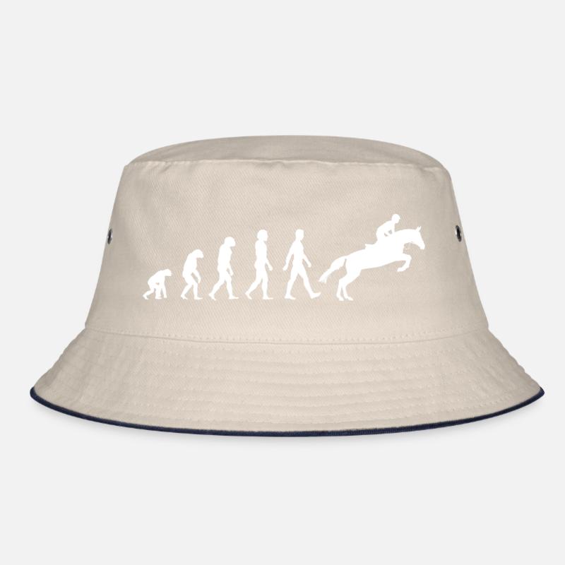 Pferd Reiter Springreiter Reiten Evolution Bucket Hat