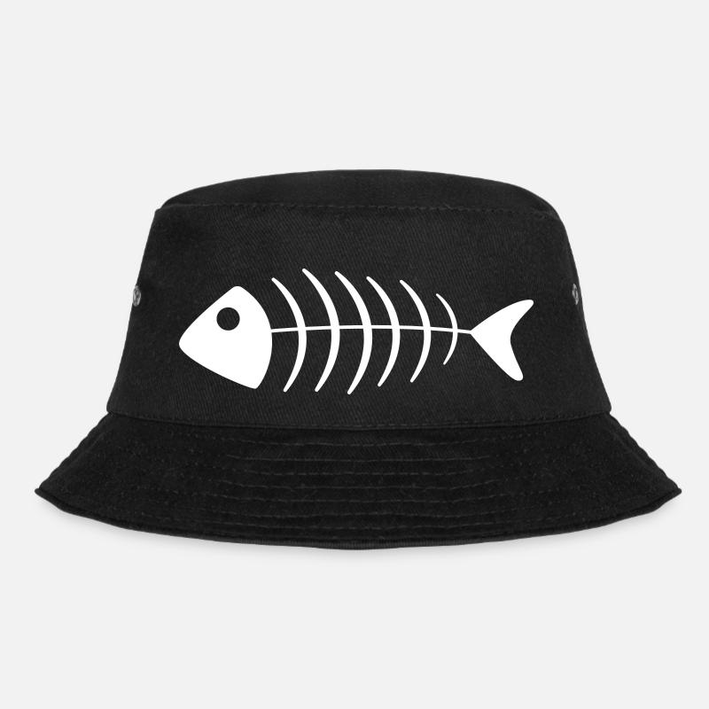 Fisch - Bucket Hat - Schwarz